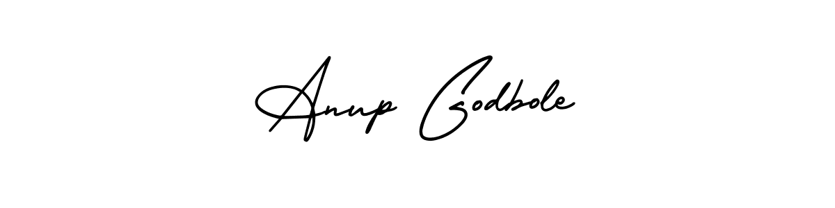 You should practise on your own different ways (AmerikaSignatureDemo-Regular) to write your name (Anup Godbole) in signature. don't let someone else do it for you. Anup Godbole signature style 3 images and pictures png