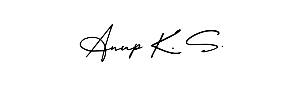 It looks lik you need a new signature style for name Anup K. S.. Design unique handwritten (AmerikaSignatureDemo-Regular) signature with our free signature maker in just a few clicks. Anup K. S. signature style 3 images and pictures png