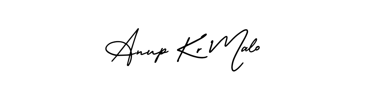 Use a signature maker to create a handwritten signature online. With this signature software, you can design (AmerikaSignatureDemo-Regular) your own signature for name Anup Kr Malo. Anup Kr Malo signature style 3 images and pictures png