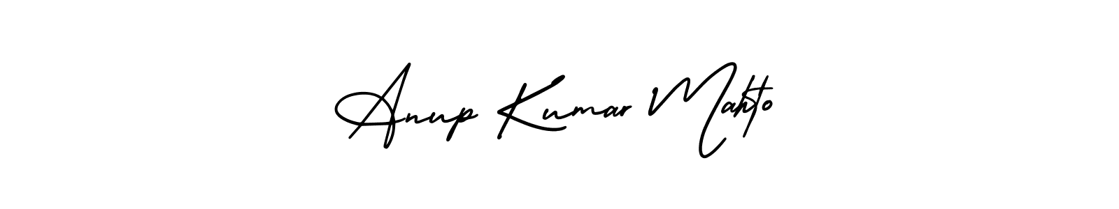 AmerikaSignatureDemo-Regular is a professional signature style that is perfect for those who want to add a touch of class to their signature. It is also a great choice for those who want to make their signature more unique. Get Anup Kumar Mahto name to fancy signature for free. Anup Kumar Mahto signature style 3 images and pictures png