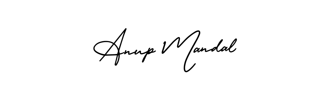 Also You can easily find your signature by using the search form. We will create Anup Mandal name handwritten signature images for you free of cost using AmerikaSignatureDemo-Regular sign style. Anup Mandal signature style 3 images and pictures png