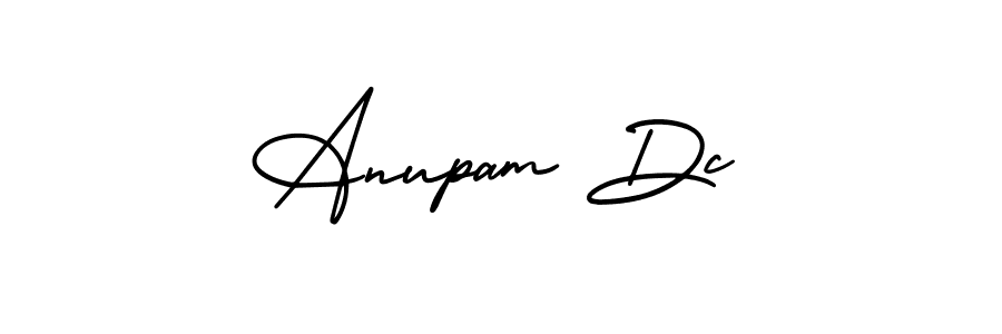 Create a beautiful signature design for name Anupam Dc. With this signature (AmerikaSignatureDemo-Regular) fonts, you can make a handwritten signature for free. Anupam Dc signature style 3 images and pictures png