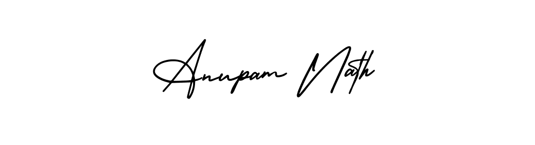 Create a beautiful signature design for name Anupam Nath. With this signature (AmerikaSignatureDemo-Regular) fonts, you can make a handwritten signature for free. Anupam Nath signature style 3 images and pictures png