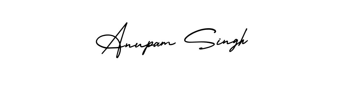 Check out images of Autograph of Anupam Singh name. Actor Anupam Singh Signature Style. AmerikaSignatureDemo-Regular is a professional sign style online. Anupam Singh signature style 3 images and pictures png