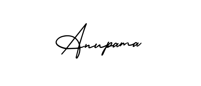 You should practise on your own different ways (AmerikaSignatureDemo-Regular) to write your name (Anupama) in signature. don't let someone else do it for you. Anupama signature style 3 images and pictures png