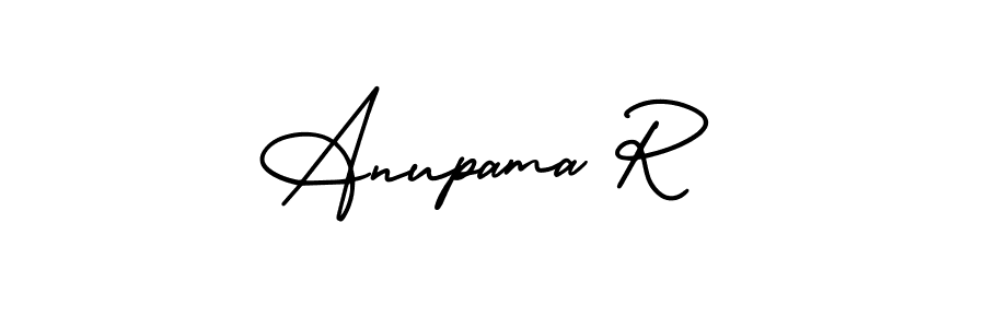 It looks lik you need a new signature style for name Anupama R. Design unique handwritten (AmerikaSignatureDemo-Regular) signature with our free signature maker in just a few clicks. Anupama R signature style 3 images and pictures png