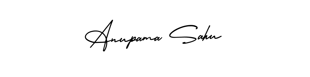 Make a beautiful signature design for name Anupama Sahu. With this signature (AmerikaSignatureDemo-Regular) style, you can create a handwritten signature for free. Anupama Sahu signature style 3 images and pictures png