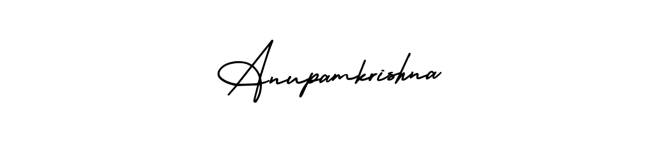 Also we have Anupamkrishna name is the best signature style. Create professional handwritten signature collection using AmerikaSignatureDemo-Regular autograph style. Anupamkrishna signature style 3 images and pictures png