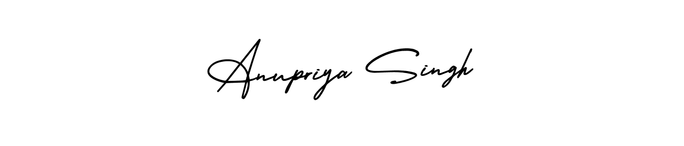 Anupriya Singh stylish signature style. Best Handwritten Sign (AmerikaSignatureDemo-Regular) for my name. Handwritten Signature Collection Ideas for my name Anupriya Singh. Anupriya Singh signature style 3 images and pictures png