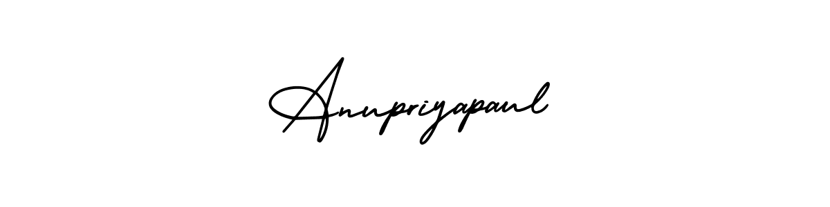 Also You can easily find your signature by using the search form. We will create Anupriyapaul name handwritten signature images for you free of cost using AmerikaSignatureDemo-Regular sign style. Anupriyapaul signature style 3 images and pictures png
