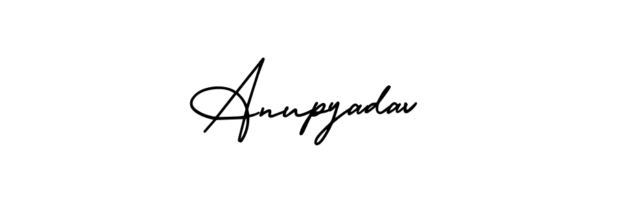 Create a beautiful signature design for name Anupyadav. With this signature (AmerikaSignatureDemo-Regular) fonts, you can make a handwritten signature for free. Anupyadav signature style 3 images and pictures png