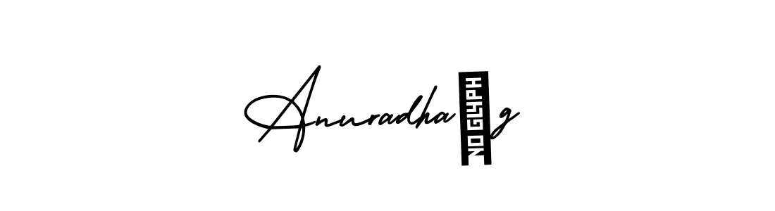 Create a beautiful signature design for name Anuradha g. With this signature (AmerikaSignatureDemo-Regular) fonts, you can make a handwritten signature for free. Anuradha g signature style 3 images and pictures png