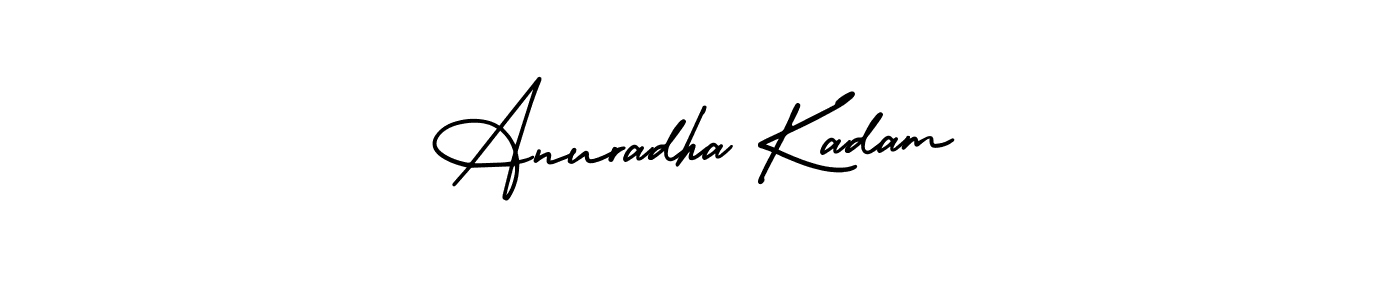 Design your own signature with our free online signature maker. With this signature software, you can create a handwritten (AmerikaSignatureDemo-Regular) signature for name Anuradha Kadam. Anuradha Kadam signature style 3 images and pictures png