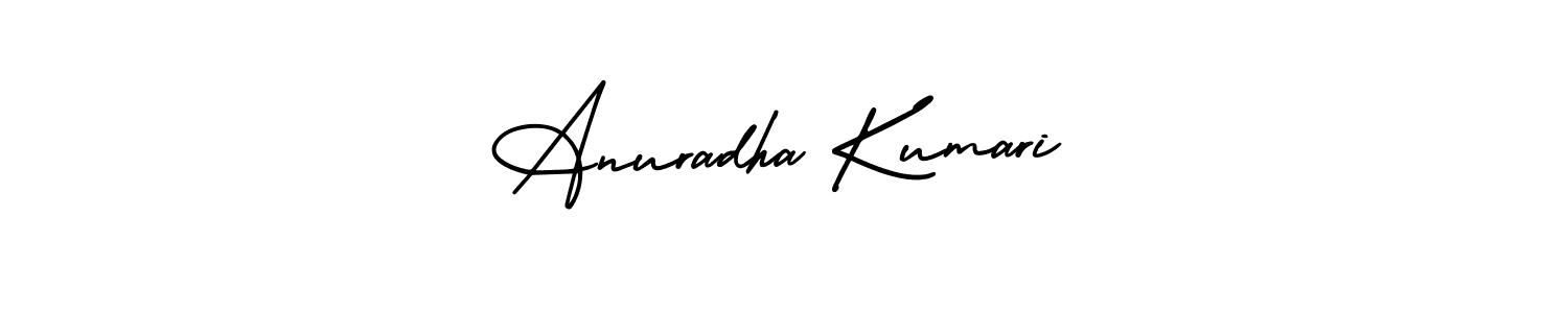 How to make Anuradha Kumari signature? AmerikaSignatureDemo-Regular is a professional autograph style. Create handwritten signature for Anuradha Kumari name. Anuradha Kumari signature style 3 images and pictures png