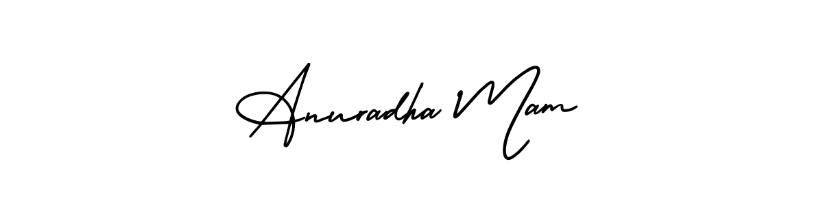 Anuradha Mam stylish signature style. Best Handwritten Sign (AmerikaSignatureDemo-Regular) for my name. Handwritten Signature Collection Ideas for my name Anuradha Mam. Anuradha Mam signature style 3 images and pictures png