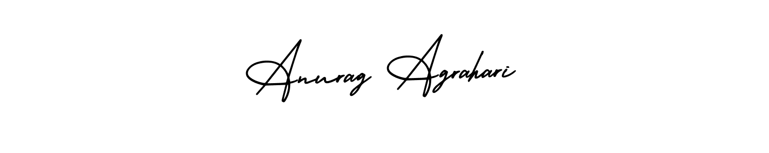 Similarly AmerikaSignatureDemo-Regular is the best handwritten signature design. Signature creator online .You can use it as an online autograph creator for name Anurag Agrahari. Anurag Agrahari signature style 3 images and pictures png