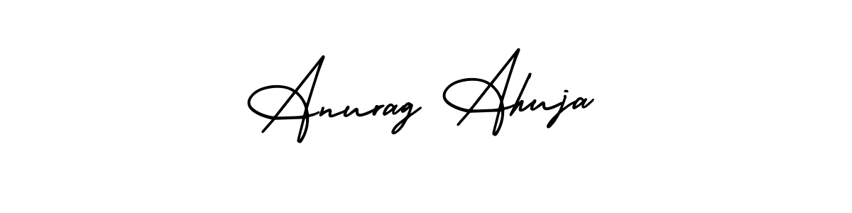 It looks lik you need a new signature style for name Anurag Ahuja. Design unique handwritten (AmerikaSignatureDemo-Regular) signature with our free signature maker in just a few clicks. Anurag Ahuja signature style 3 images and pictures png