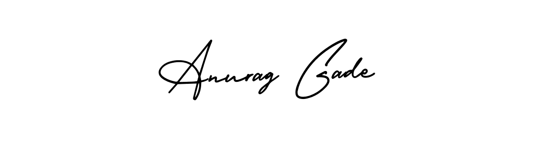 Also we have Anurag Gade name is the best signature style. Create professional handwritten signature collection using AmerikaSignatureDemo-Regular autograph style. Anurag Gade signature style 3 images and pictures png