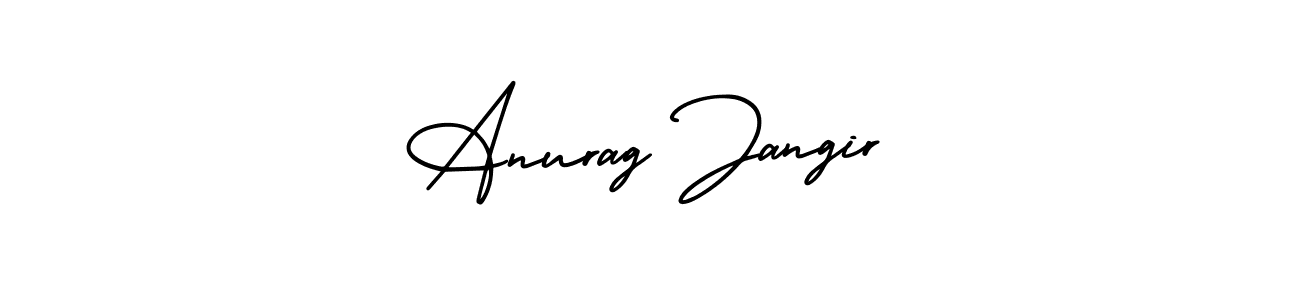 Anurag Jangir stylish signature style. Best Handwritten Sign (AmerikaSignatureDemo-Regular) for my name. Handwritten Signature Collection Ideas for my name Anurag Jangir. Anurag Jangir signature style 3 images and pictures png