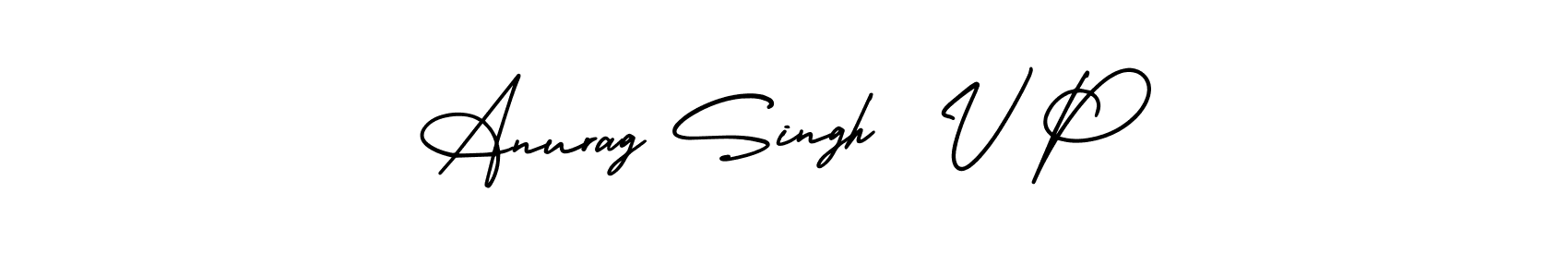 if you are searching for the best signature style for your name Anurag Singh  V P. so please give up your signature search. here we have designed multiple signature styles  using AmerikaSignatureDemo-Regular. Anurag Singh  V P signature style 3 images and pictures png