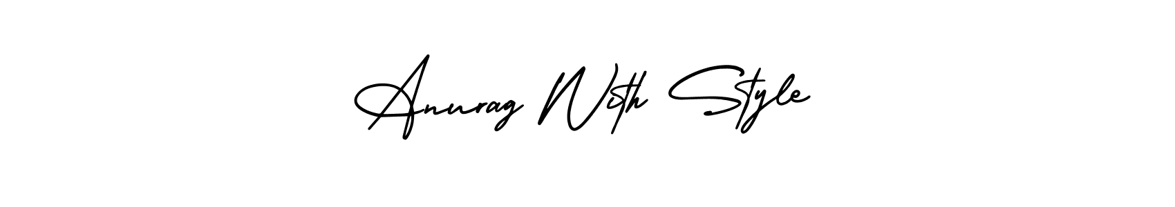 How to make Anurag With Style signature? AmerikaSignatureDemo-Regular is a professional autograph style. Create handwritten signature for Anurag With Style name. Anurag With Style signature style 3 images and pictures png