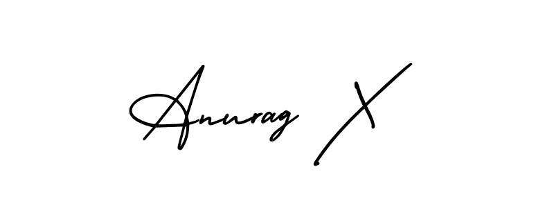 It looks lik you need a new signature style for name Anurag X. Design unique handwritten (AmerikaSignatureDemo-Regular) signature with our free signature maker in just a few clicks. Anurag X signature style 3 images and pictures png