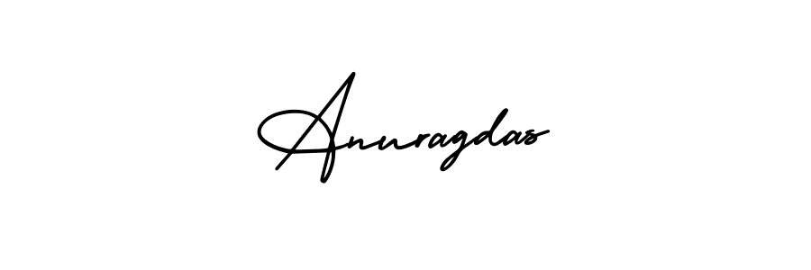 How to make Anuragdas name signature. Use AmerikaSignatureDemo-Regular style for creating short signs online. This is the latest handwritten sign. Anuragdas signature style 3 images and pictures png