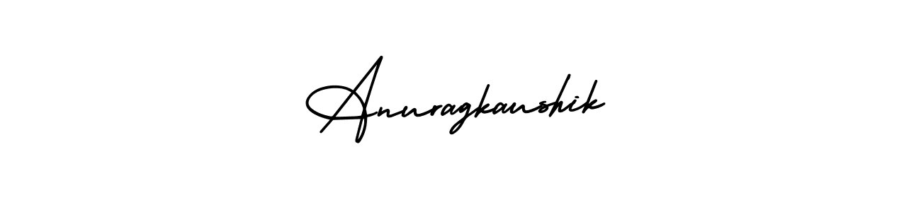 Design your own signature with our free online signature maker. With this signature software, you can create a handwritten (AmerikaSignatureDemo-Regular) signature for name Anuragkaushik. Anuragkaushik signature style 3 images and pictures png