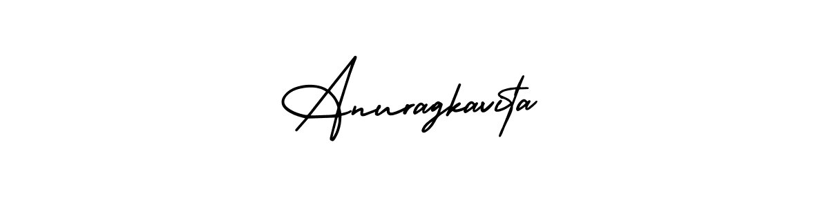 This is the best signature style for the Anuragkavita name. Also you like these signature font (AmerikaSignatureDemo-Regular). Mix name signature. Anuragkavita signature style 3 images and pictures png