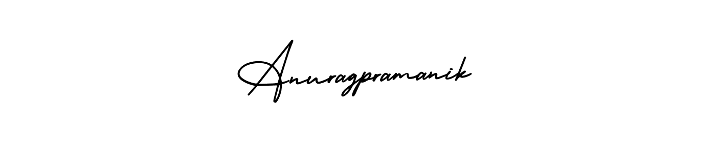 How to make Anuragpramanik name signature. Use AmerikaSignatureDemo-Regular style for creating short signs online. This is the latest handwritten sign. Anuragpramanik signature style 3 images and pictures png