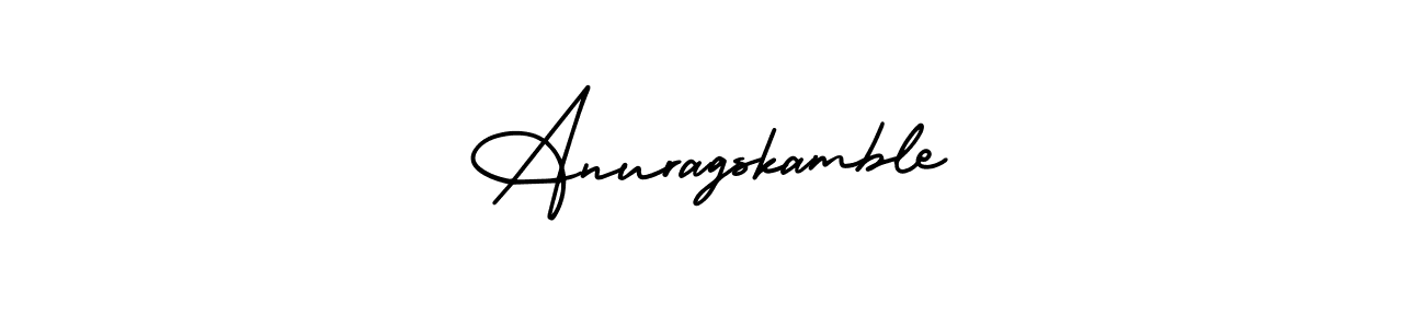 if you are searching for the best signature style for your name Anuragskamble. so please give up your signature search. here we have designed multiple signature styles  using AmerikaSignatureDemo-Regular. Anuragskamble signature style 3 images and pictures png