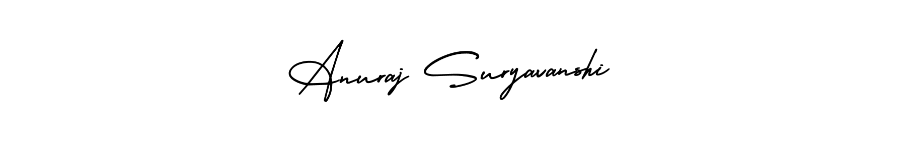 Design your own signature with our free online signature maker. With this signature software, you can create a handwritten (AmerikaSignatureDemo-Regular) signature for name Anuraj Suryavanshi. Anuraj Suryavanshi signature style 3 images and pictures png