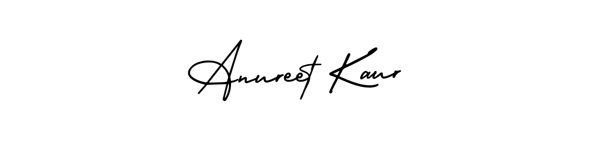 Create a beautiful signature design for name Anureet Kaur. With this signature (AmerikaSignatureDemo-Regular) fonts, you can make a handwritten signature for free. Anureet Kaur signature style 3 images and pictures png