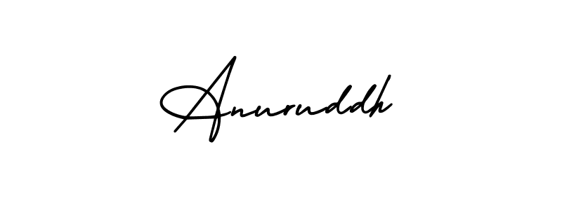 It looks lik you need a new signature style for name Anuruddh. Design unique handwritten (AmerikaSignatureDemo-Regular) signature with our free signature maker in just a few clicks. Anuruddh signature style 3 images and pictures png