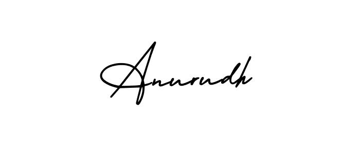 Make a beautiful signature design for name Anurudh. With this signature (AmerikaSignatureDemo-Regular) style, you can create a handwritten signature for free. Anurudh signature style 3 images and pictures png