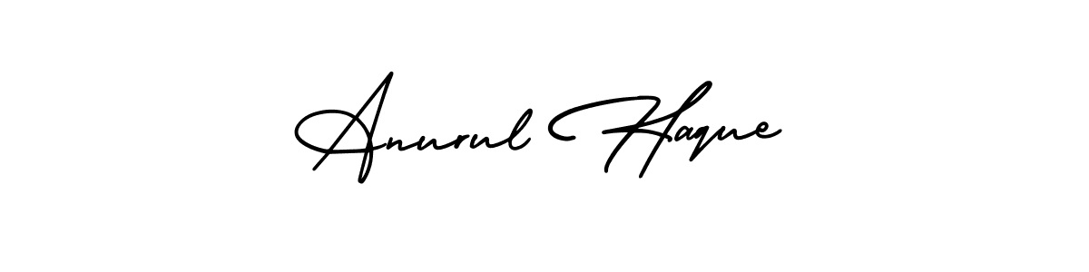 Design your own signature with our free online signature maker. With this signature software, you can create a handwritten (AmerikaSignatureDemo-Regular) signature for name Anurul Haque. Anurul Haque signature style 3 images and pictures png