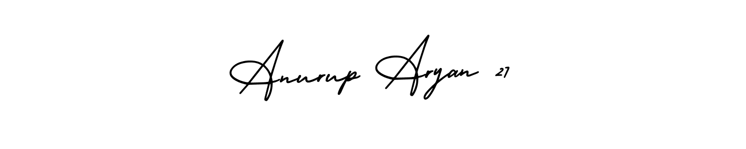 if you are searching for the best signature style for your name Anurup Aryan 27. so please give up your signature search. here we have designed multiple signature styles  using AmerikaSignatureDemo-Regular. Anurup Aryan 27 signature style 3 images and pictures png