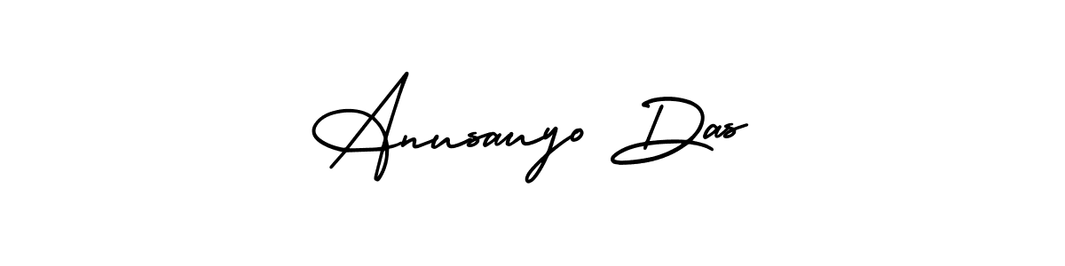 How to make Anusauyo Das signature? AmerikaSignatureDemo-Regular is a professional autograph style. Create handwritten signature for Anusauyo Das name. Anusauyo Das signature style 3 images and pictures png