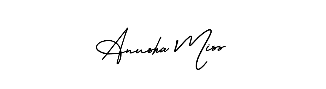 Best and Professional Signature Style for Anusha Miss. AmerikaSignatureDemo-Regular Best Signature Style Collection. Anusha Miss signature style 3 images and pictures png