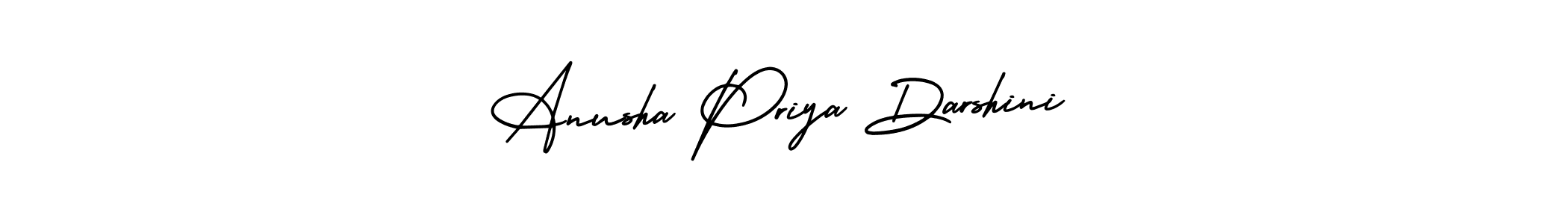 Also we have Anusha Priya Darshini name is the best signature style. Create professional handwritten signature collection using AmerikaSignatureDemo-Regular autograph style. Anusha Priya Darshini signature style 3 images and pictures png