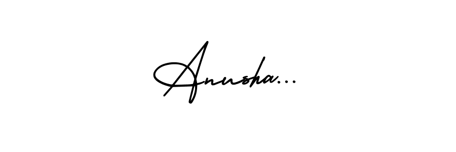 Make a short Anusha... signature style. Manage your documents anywhere anytime using AmerikaSignatureDemo-Regular. Create and add eSignatures, submit forms, share and send files easily. Anusha... signature style 3 images and pictures png