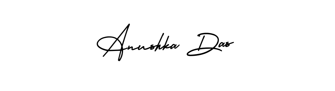 Anushka Das stylish signature style. Best Handwritten Sign (AmerikaSignatureDemo-Regular) for my name. Handwritten Signature Collection Ideas for my name Anushka Das. Anushka Das signature style 3 images and pictures png