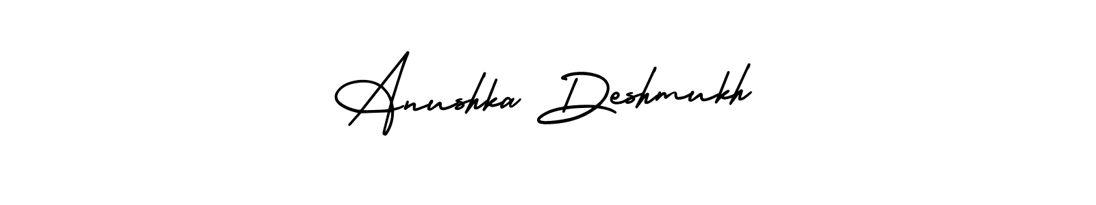 How to make Anushka Deshmukh name signature. Use AmerikaSignatureDemo-Regular style for creating short signs online. This is the latest handwritten sign. Anushka Deshmukh signature style 3 images and pictures png