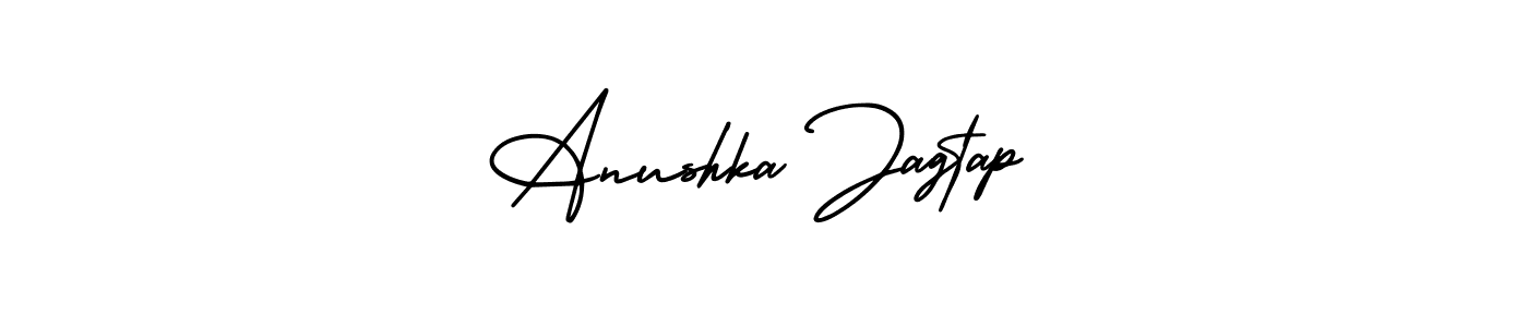 It looks lik you need a new signature style for name Anushka Jagtap. Design unique handwritten (AmerikaSignatureDemo-Regular) signature with our free signature maker in just a few clicks. Anushka Jagtap signature style 3 images and pictures png