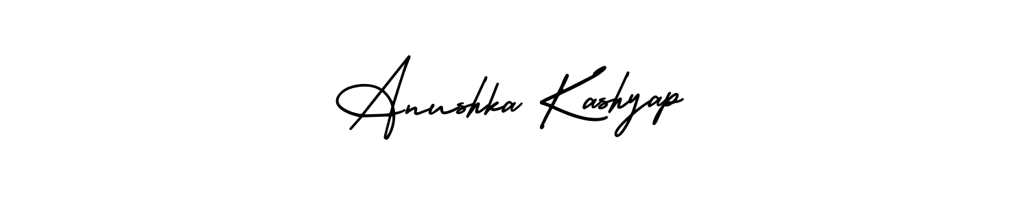 Use a signature maker to create a handwritten signature online. With this signature software, you can design (AmerikaSignatureDemo-Regular) your own signature for name Anushka Kashyap. Anushka Kashyap signature style 3 images and pictures png