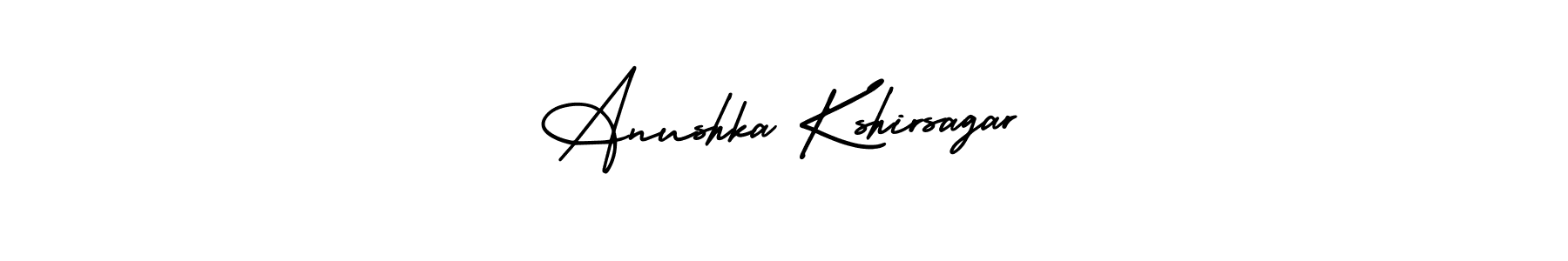 Design your own signature with our free online signature maker. With this signature software, you can create a handwritten (AmerikaSignatureDemo-Regular) signature for name Anushka Kshirsagar. Anushka Kshirsagar signature style 3 images and pictures png