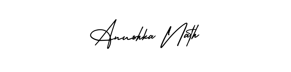 Design your own signature with our free online signature maker. With this signature software, you can create a handwritten (AmerikaSignatureDemo-Regular) signature for name Anushka Nath. Anushka Nath signature style 3 images and pictures png