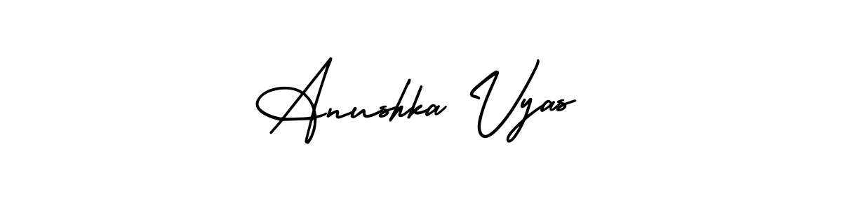 AmerikaSignatureDemo-Regular is a professional signature style that is perfect for those who want to add a touch of class to their signature. It is also a great choice for those who want to make their signature more unique. Get Anushka Vyas name to fancy signature for free. Anushka Vyas signature style 3 images and pictures png