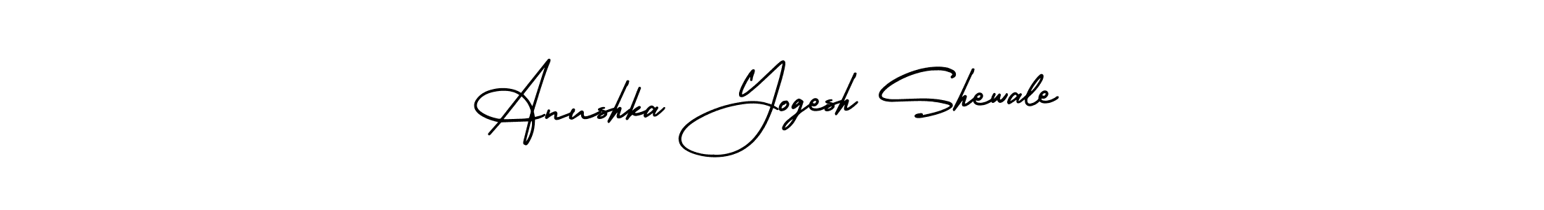 How to make Anushka Yogesh Shewale name signature. Use AmerikaSignatureDemo-Regular style for creating short signs online. This is the latest handwritten sign. Anushka Yogesh Shewale signature style 3 images and pictures png