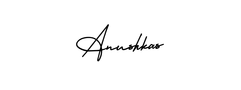 Make a beautiful signature design for name Anushkas. Use this online signature maker to create a handwritten signature for free. Anushkas signature style 3 images and pictures png